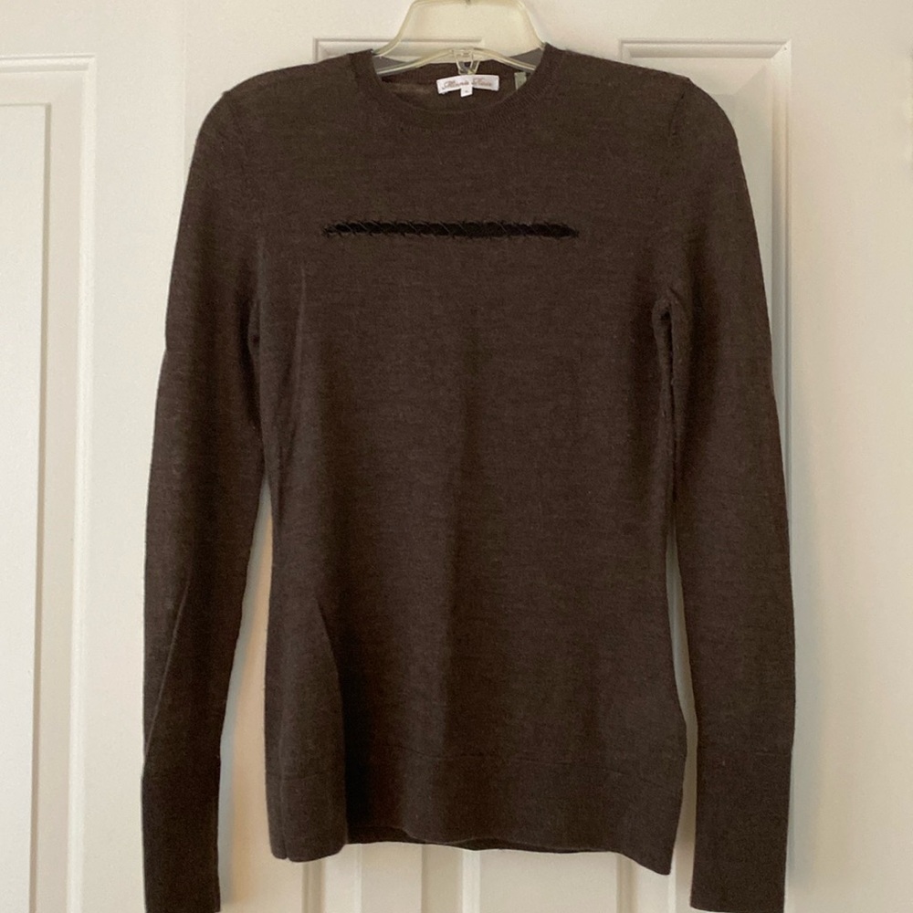 Minnie Rose light weight brown sweater top
